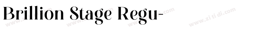 Brillion Stage Regu字体转换